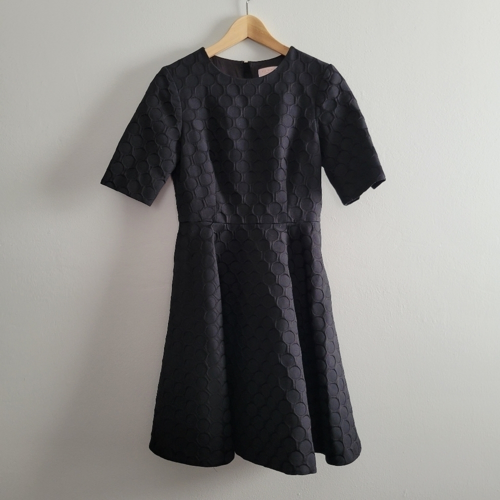 Ted Baker London Black skater skirt Dress